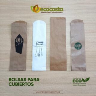 Bolsa De Papel Para Cubiertos Comercializadora Ecocosta Sas