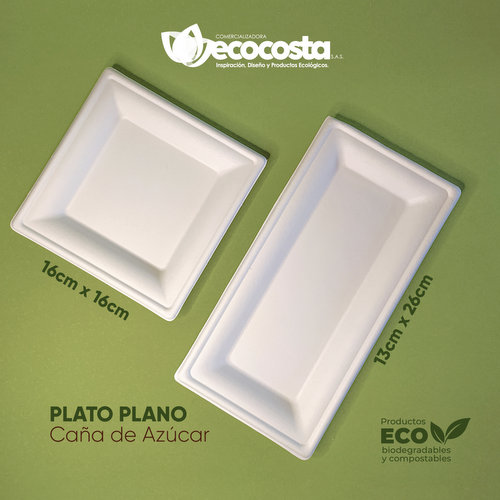 Platos biodegradables - Comercializadora ECOCOSTA SAS